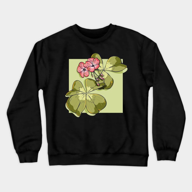 Lucky Clover Crewneck Sweatshirt by carolindiamanti